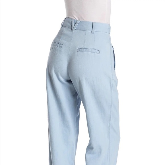 NWT Veronica Beard Layla Wide Legged Pant Chambray - Picture 4 of 7